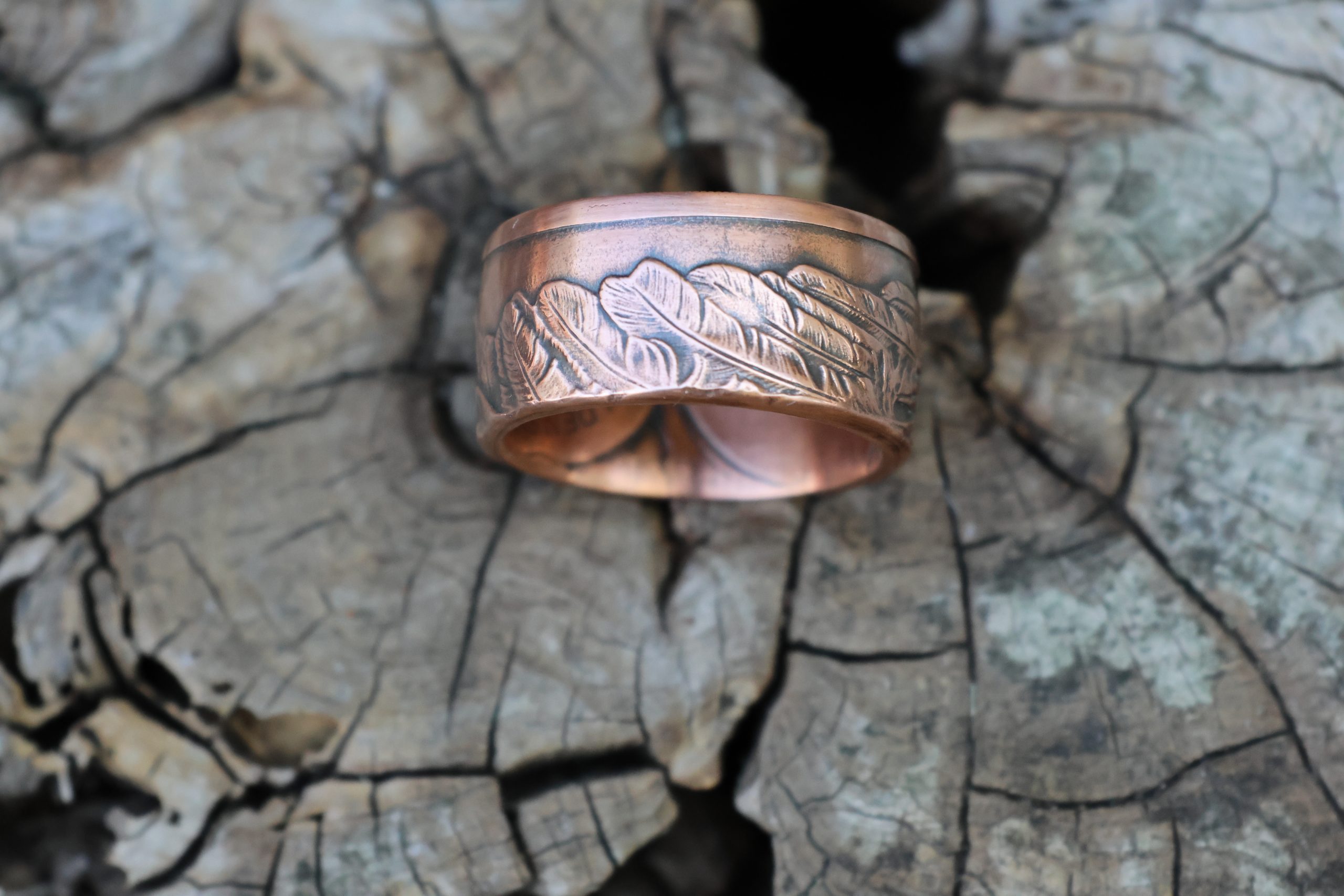 Copper Ring Adjustable Ring Hammered Ring Statement Ring Women Ring Gift  For Her | eBay