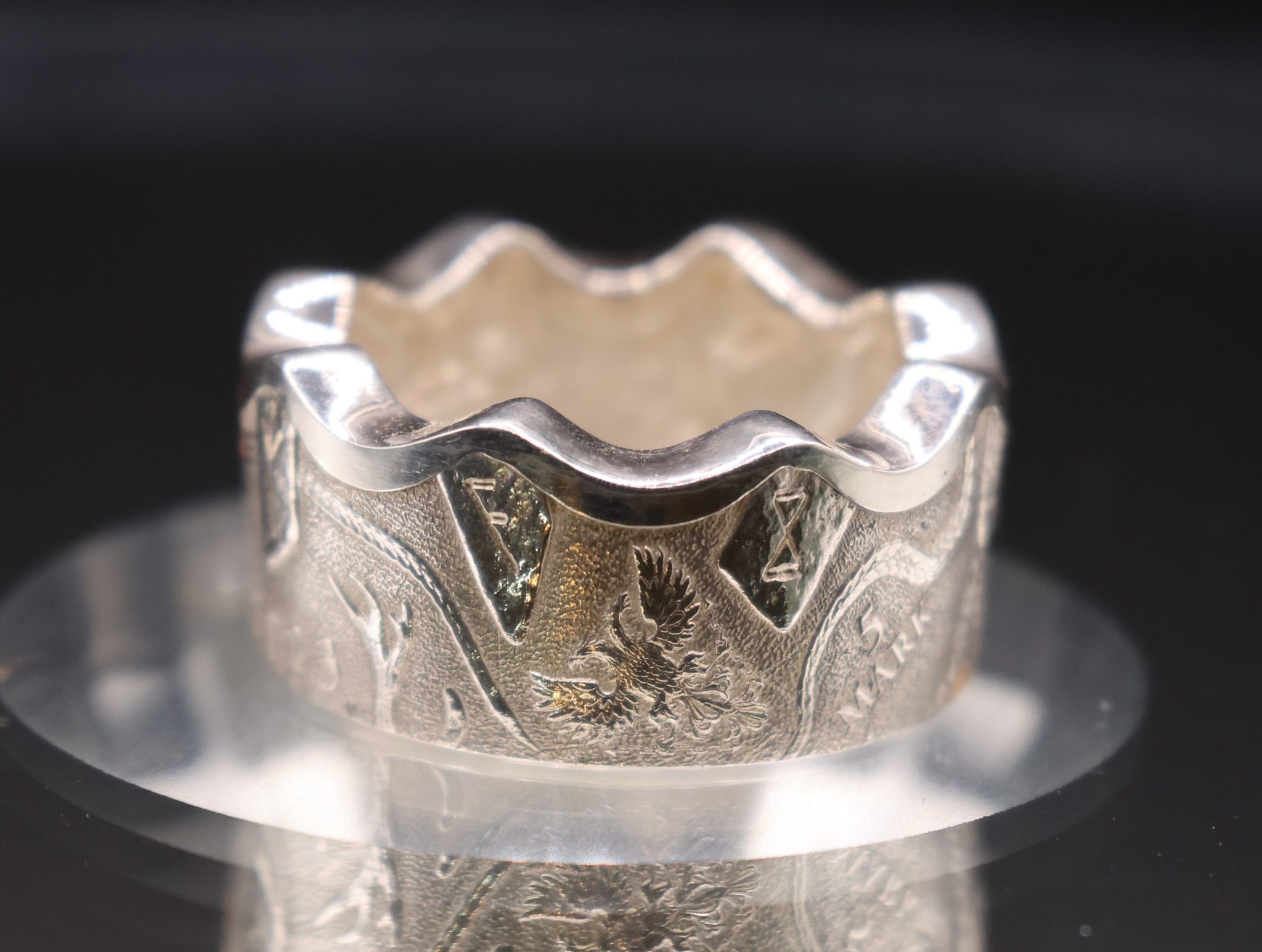 "Seeress Crown Ring" Fine Silver